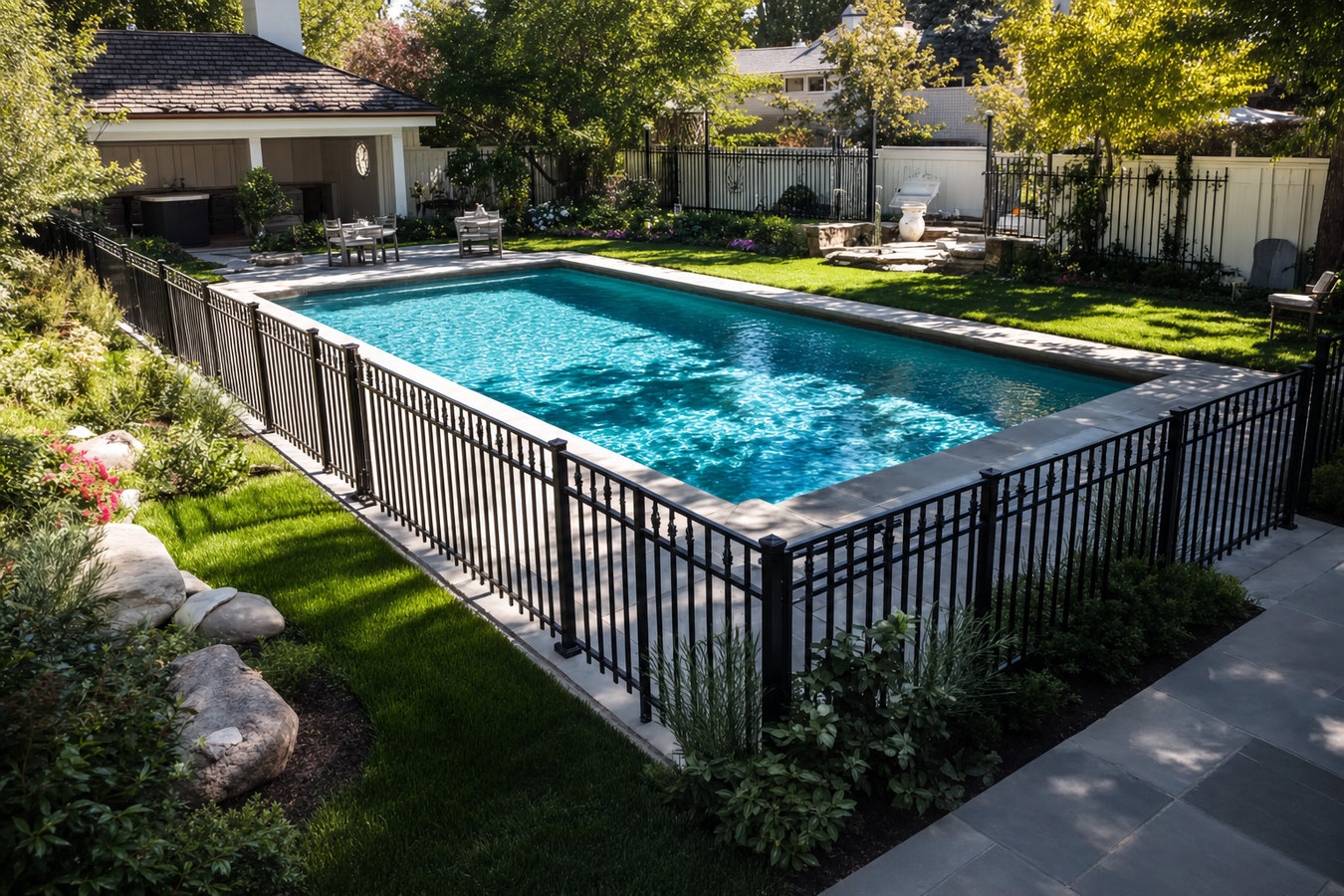 Pool fence installation